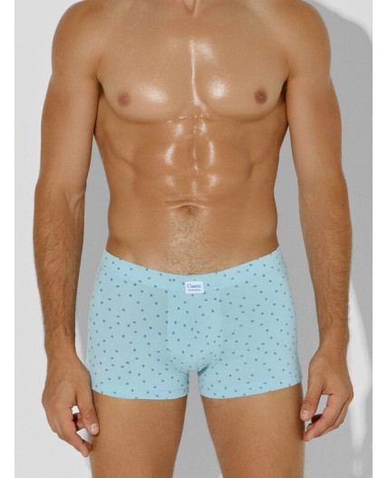 Трусы узор на серо -голубом