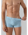 Трусы узор на серо -голубом
