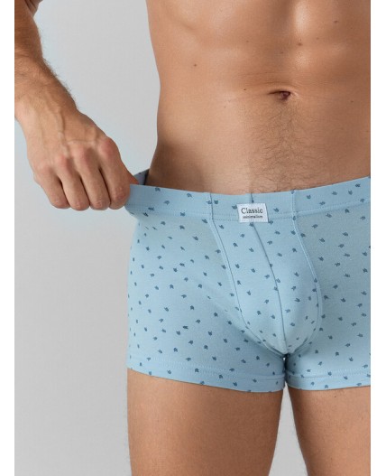 Трусы узор на серо -голубом