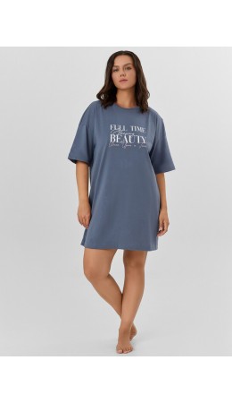 Туника т.серый +печать1