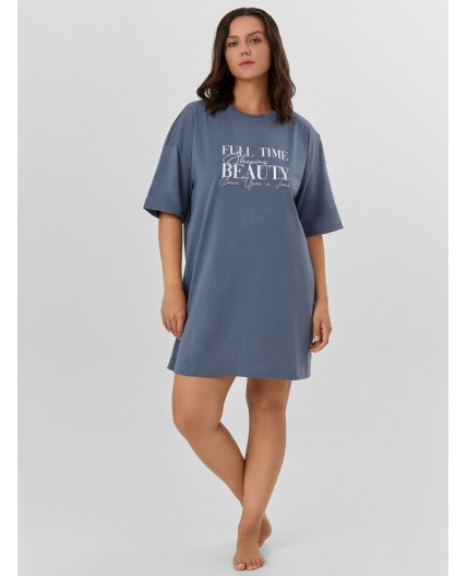 Туника т.серый +печать1