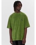 Футболка ACID WASH зеленый +печать