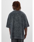 Футболка серый acid wash