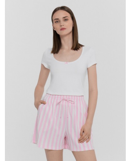 Шорты розовая полоска