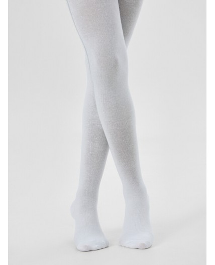 Колготки белый /серебряный люрекс