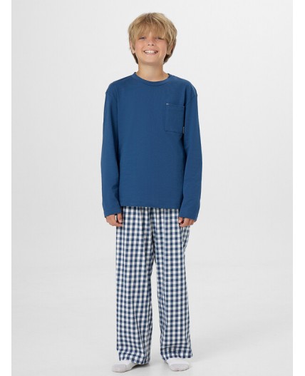 Комплект синий +синяя клетка