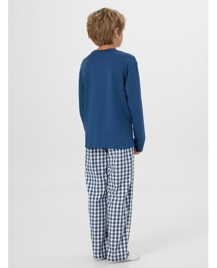 Комплект синий +синяя клетка