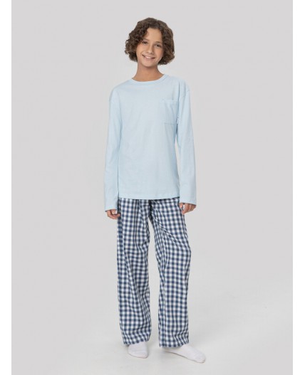 Комплект голубое небо +синяя клетка