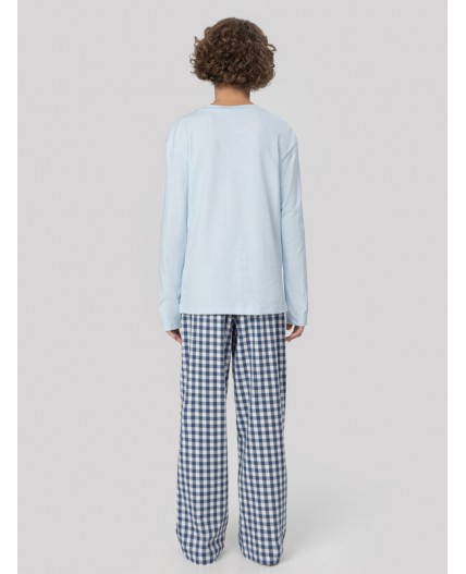 Комплект голубое небо +синяя клетка