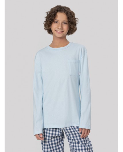 Комплект голубое небо +синяя клетка