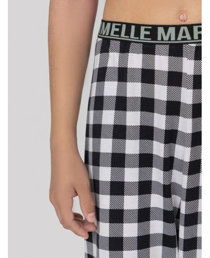 Комплект белый +чб клетка