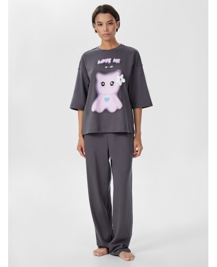 Комплект черно -серый +печать