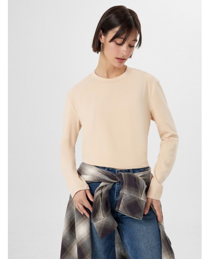 Лонгслив бежевый