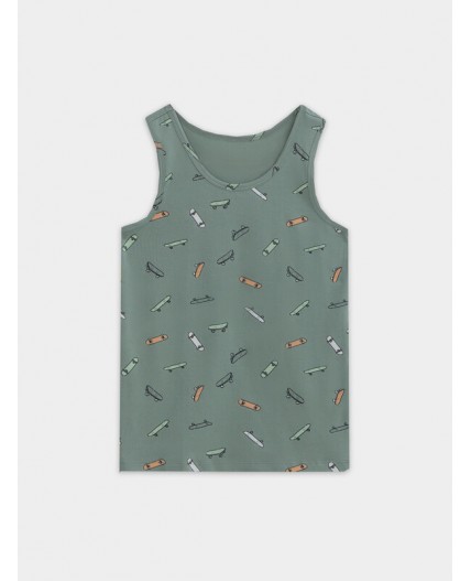 Майка скейты на зеленом