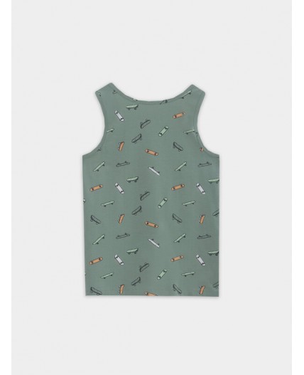 Майка скейты на зеленом