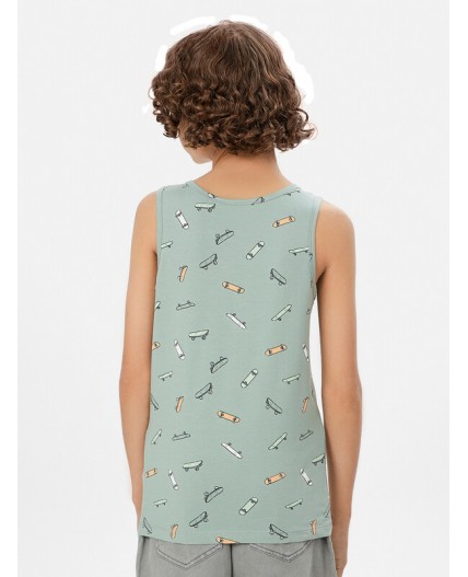 Майка скейты на зеленом