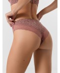 Трусы цветочки на кофейно -розовом