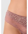 Трусы цветочки на кофейно -розовом
