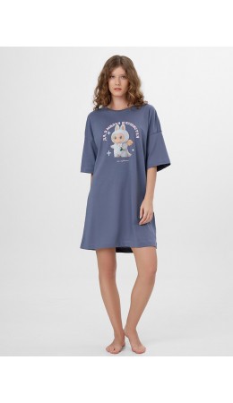 Туника т.серый +печать2