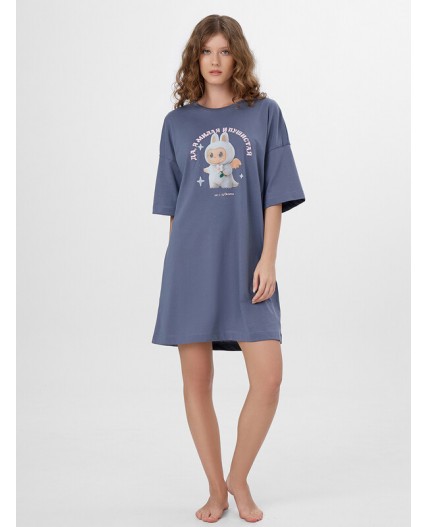 Туника т.серый +печать2