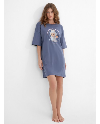 Туника т.серый +печать2