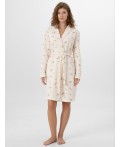 Халат цветы на кремовом