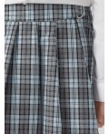 Юбка клетка на голубом