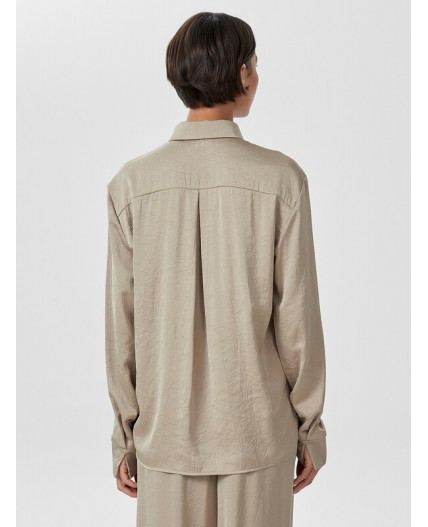 Блузка серо -бежевый