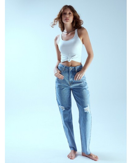 Джинсы голубой