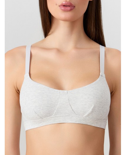 Бюстгальтер серый меланж 4306-А