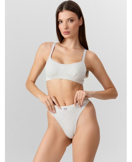 Бюстгальтер серый меланж 4306-А