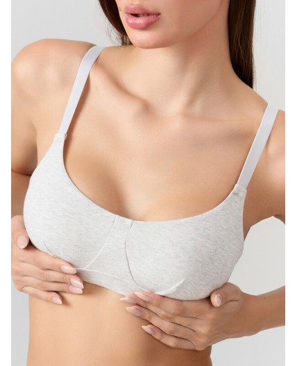 Бюстгальтер серый меланж 4306-А