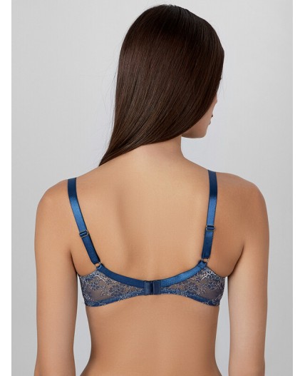Бюстгальтер французский синий1