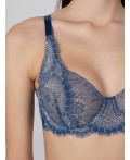 Бюстгальтер французский синий1