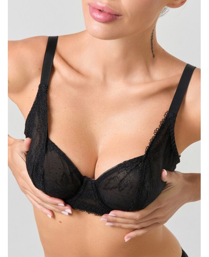 Бюстгальтер черный