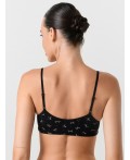 Бюстье бантики на черном