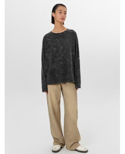 Джемпер ACID WASH на черном