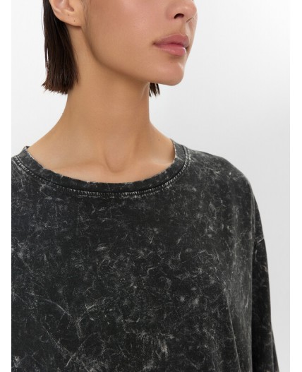 Джемпер ACID WASH на черном