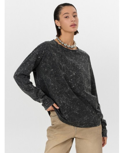 Джемпер ACID WASH на черном