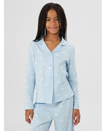 Комплект сердечки на голубом