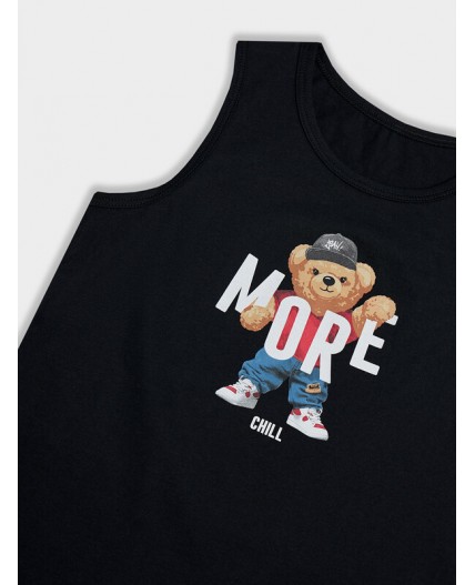 Комплект черный +мишки на неви