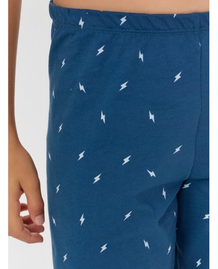 Комплект голубое небо +молнии на синем