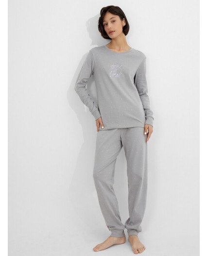 Комплект горошек на сером