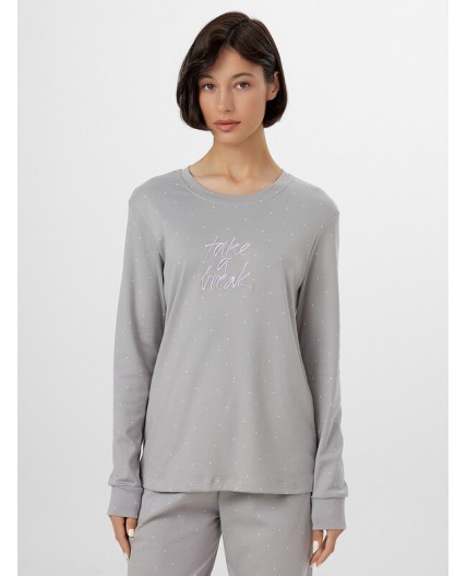 Комплект горошек на сером