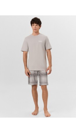 Комплект серый +серая клетка