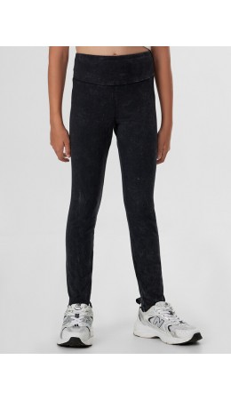 Легинсы ACID WASH черный