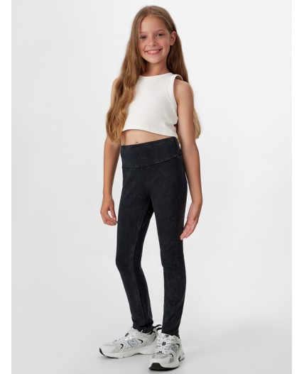 Легинсы ACID WASH черный