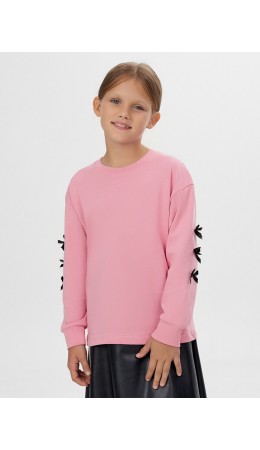 Лонгслив розовый