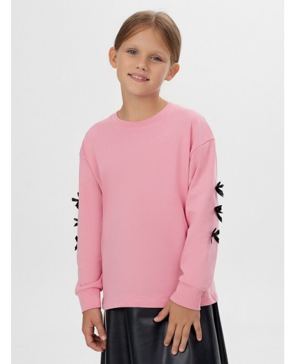 Лонгслив розовый