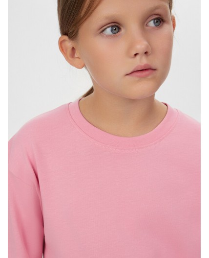 Лонгслив розовый